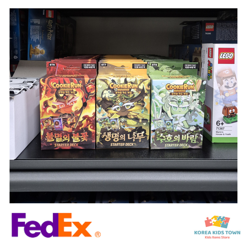 NEW Cookie Run Braverse Starter Deck Flame/Tree /Wind  SET