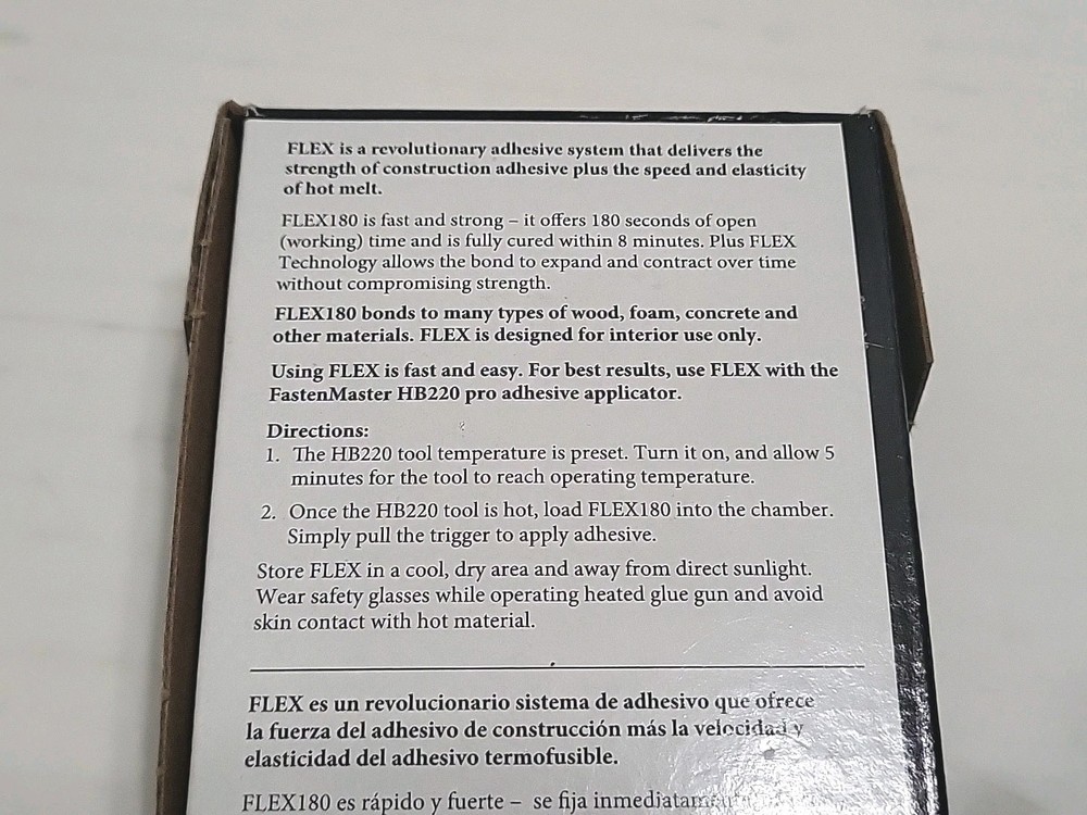 Fasten Master Flex 180 Holt Melt Construction Adhesive