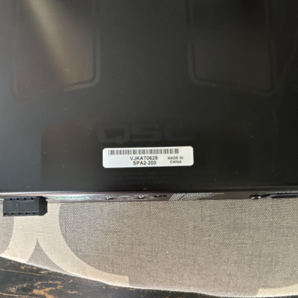 Untested QSC SPA2-200 200W Power Amplifier