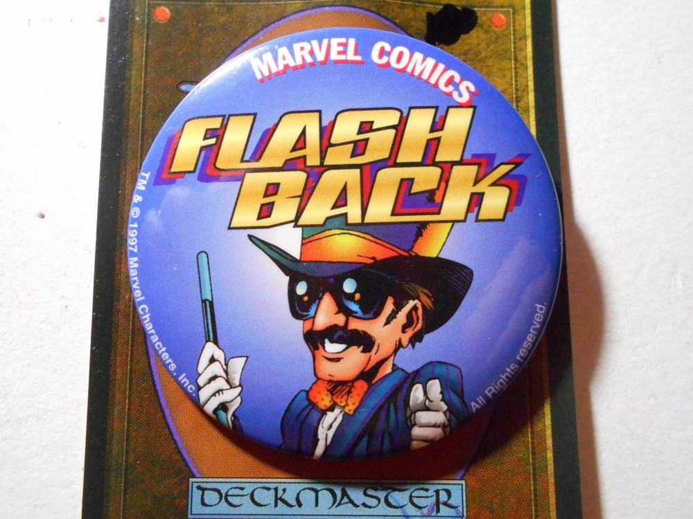 AD0054: Marvel Comics Flash Back pinback button 2.25"