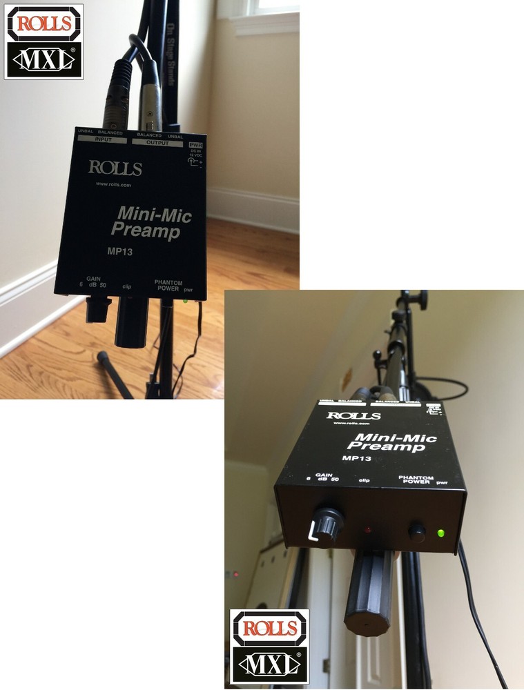 Pro Microphone MXL770, Variable Gain Preamp, USB interface, stand, extras