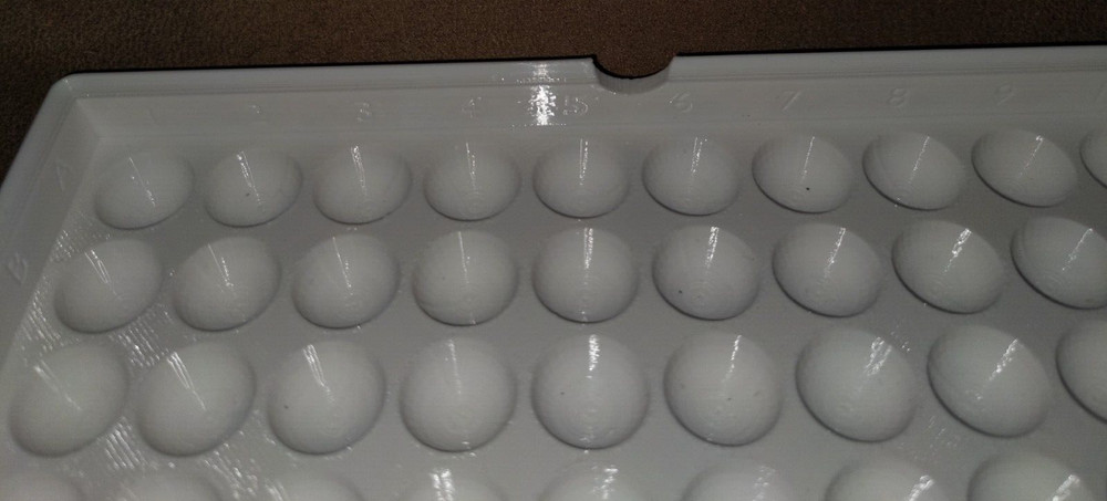 NO MARBLES - 3D Print White 100x 17mm Marbles Display Storage Sorting Tray Case