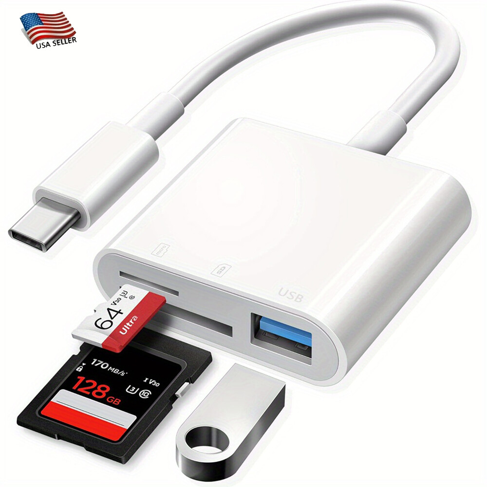 USB C to Micro SD TF Card Reader USB-C to Camera Card Adapter for iPhone 17 Pro
