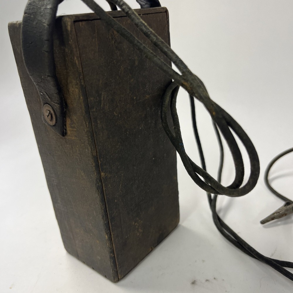 Vintage Shurite Meter Wood Block Untested