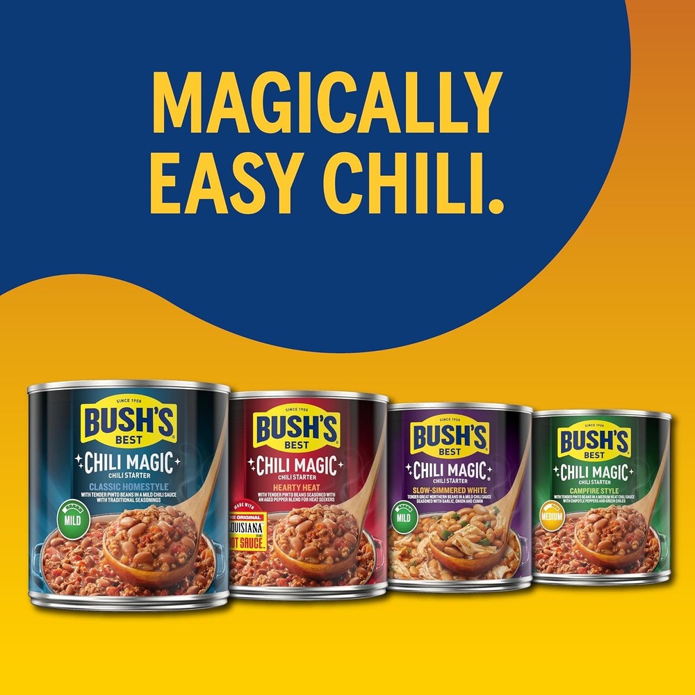 Canned chili beans starter for cooking.