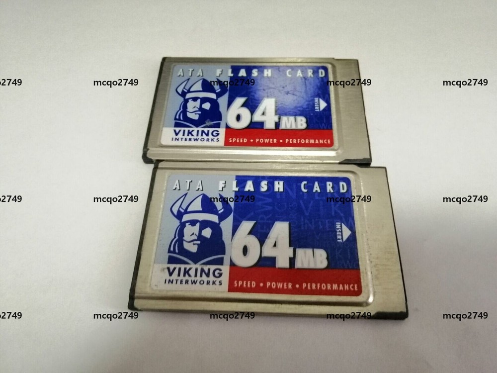 2PCS  VIKING  64MB  PC  CARD