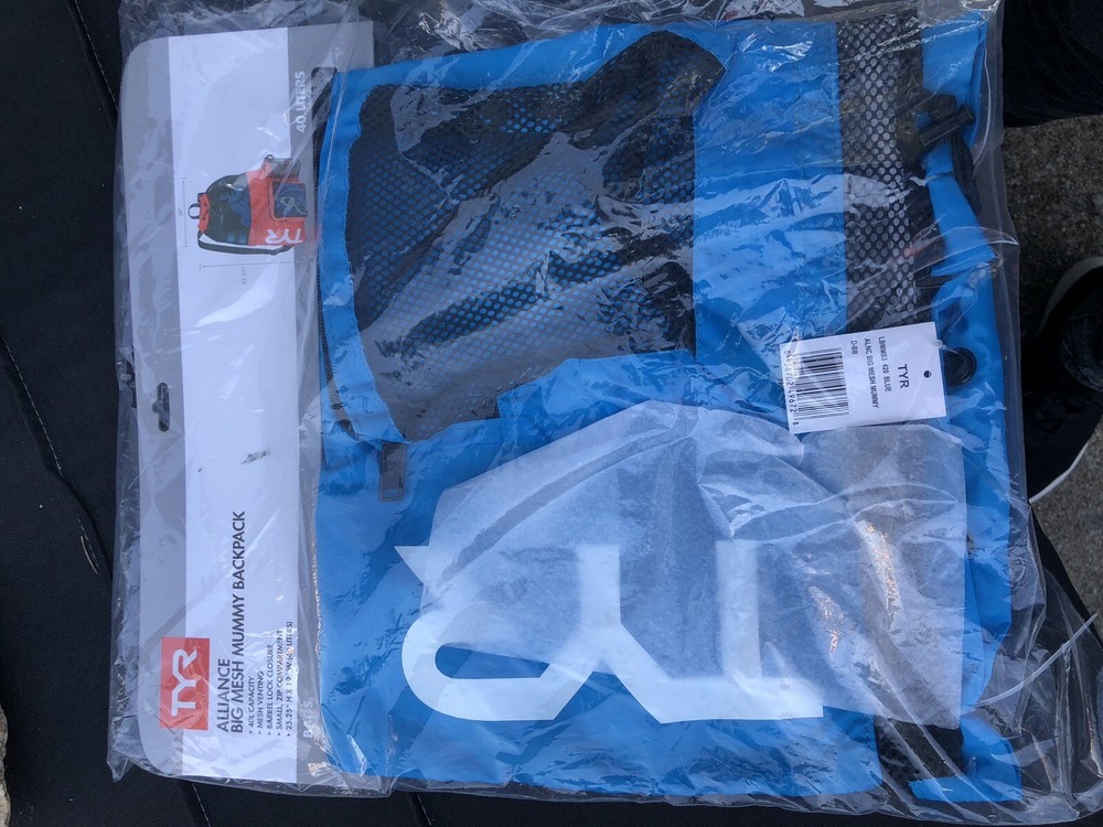 New TYR Big Mesh Mummy Backpack Blue