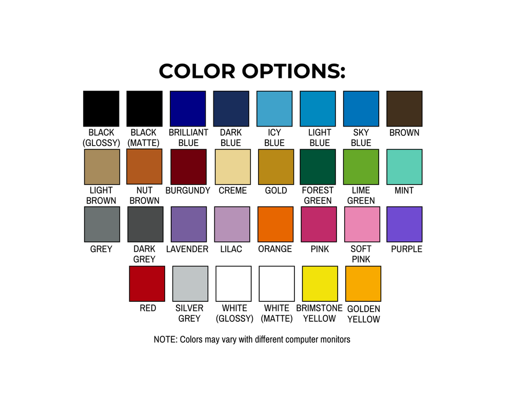 Custom Name Decal Permanent Vinyl Personalized Sticker Fancy Cursive Lettering