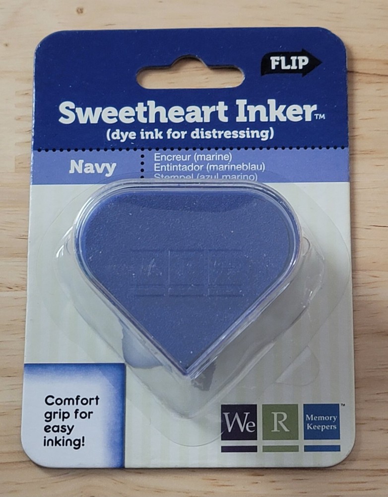 We R Memory Keepers SWEETHERT INKER Navy Dye Ink For Distressing Lot of 2