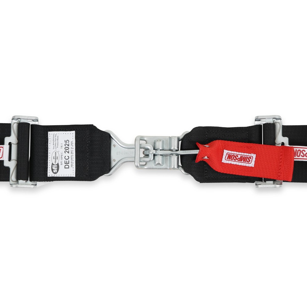 29064BKH Simpson Racing Latch and Link Lap Wrap-Around 5-Point Pull-Down