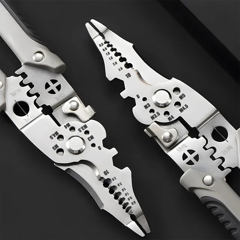 Heavy Duty Electrical Wire Stripper Cutter Crimper Pliers Multi Tool