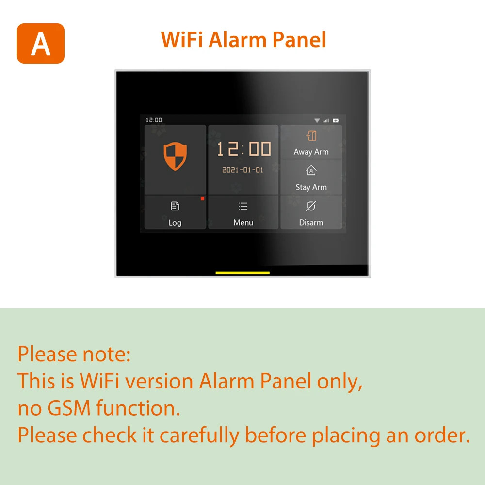 Wireless WIFI Home Security Alarm System Motion Sensor Support Anti-dismantling