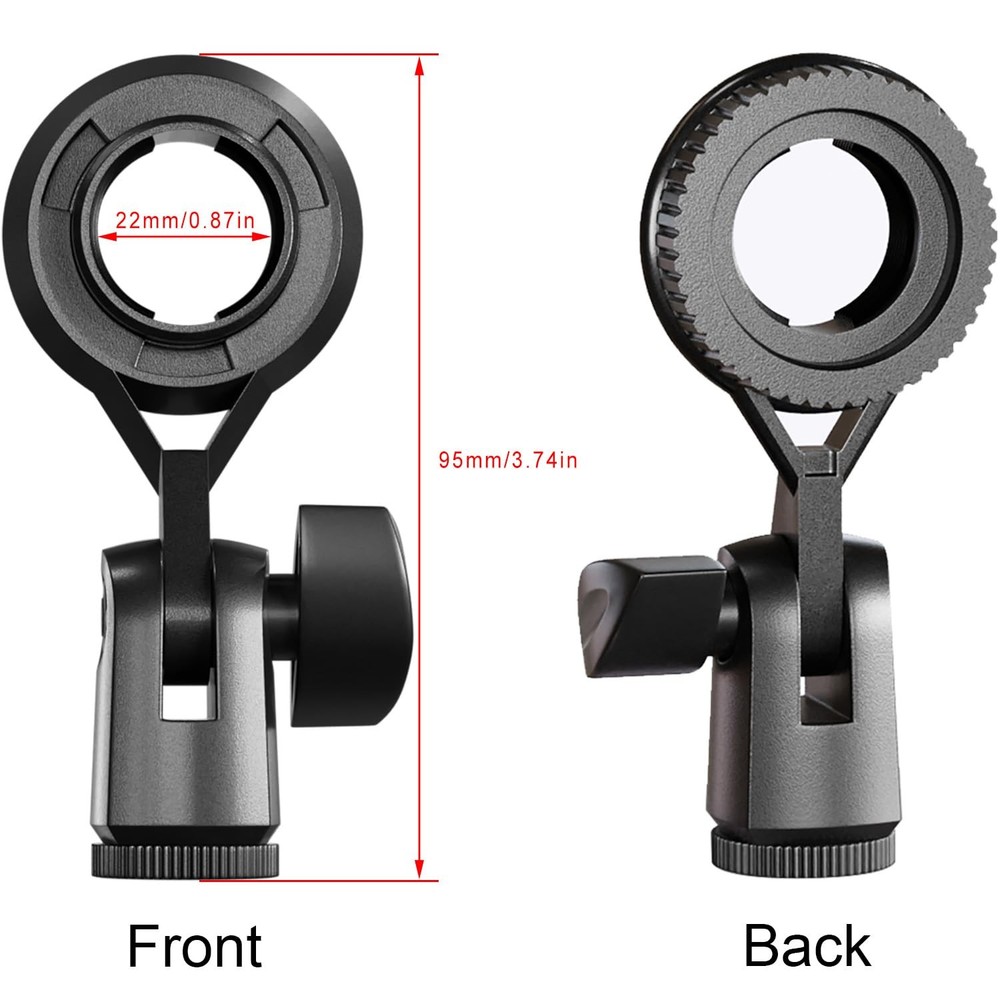 Condenser Microphone Holder Standard Interface Thread Compatible with Stand D...
