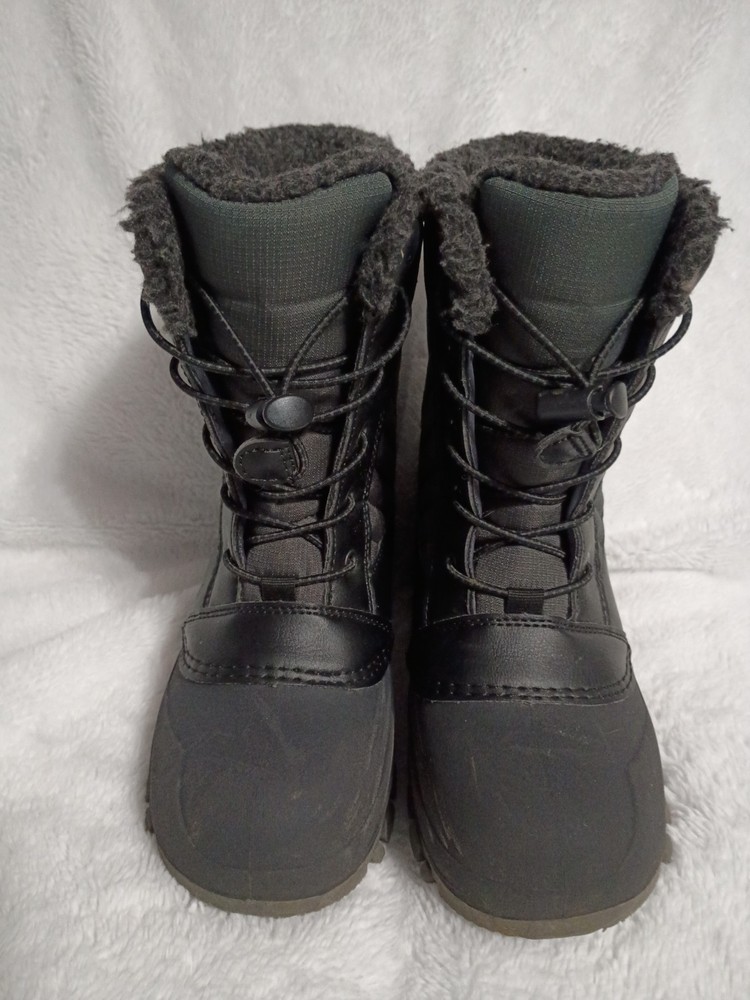 All Motion Boys Black Snow Boots Size 1