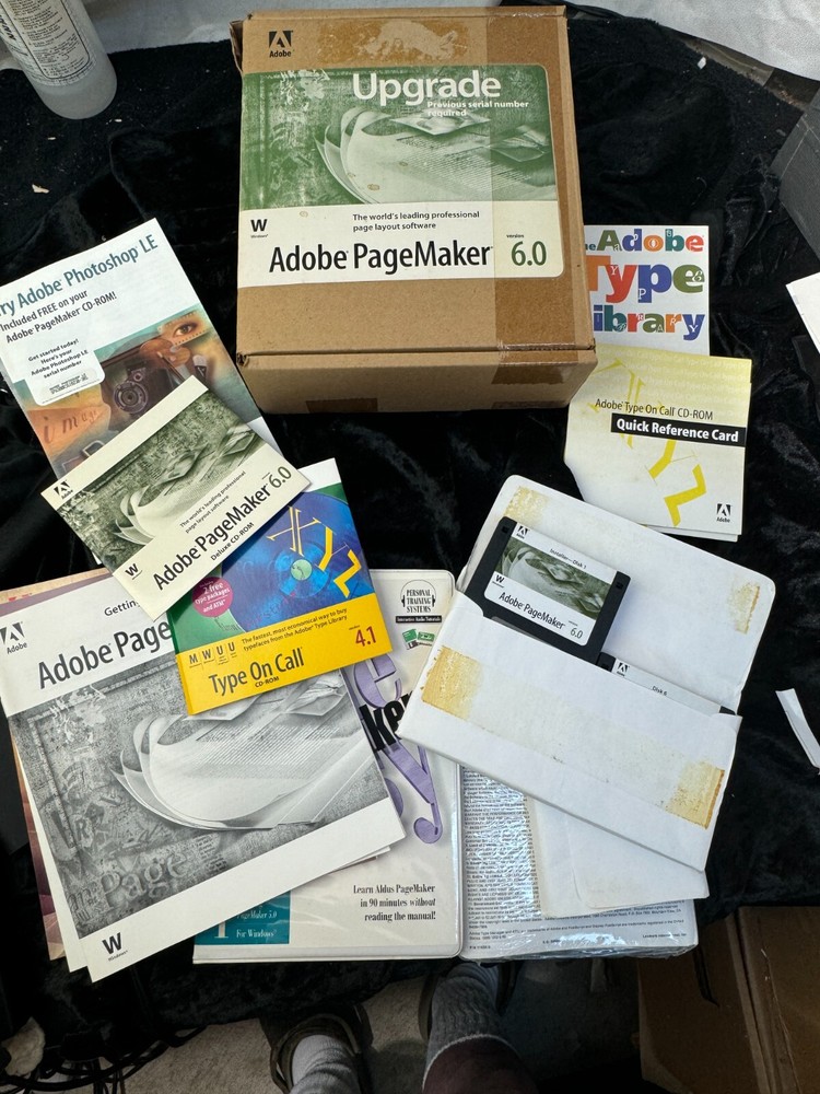 Adobe Pagemaker 6.0 Upgrade Software Bundle 3.5 & CD Media Type on Call