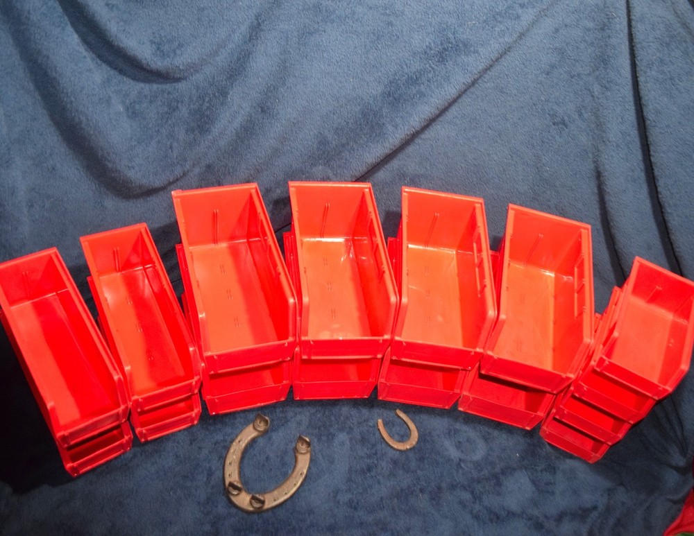 U-LINE (16 PK)LARGE 11x 5"x5"&4X4"PLASTIC STORAGE SMALL PART CONTAINER STACKABLE