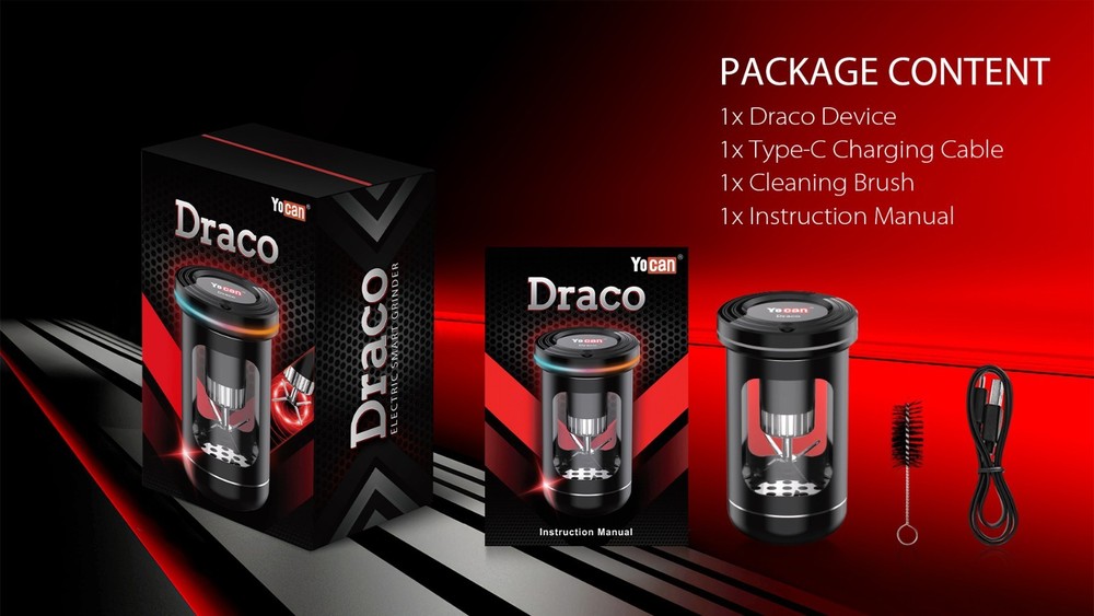 Draco Electric Herb Grinder - Black