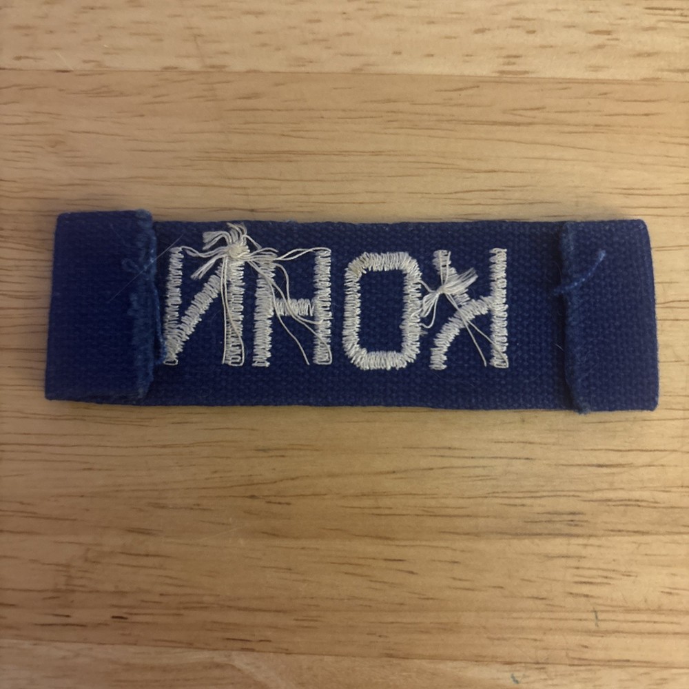 US Military shoulder title pocket Patch “Kohn”