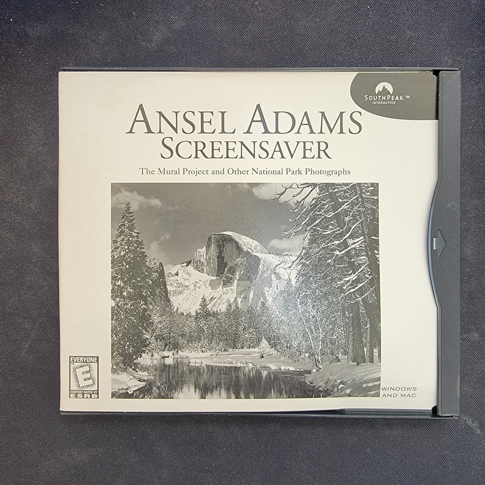 Ansel Adams Screensaver Windows & Mac Software CD Southpeak Interactive 1995