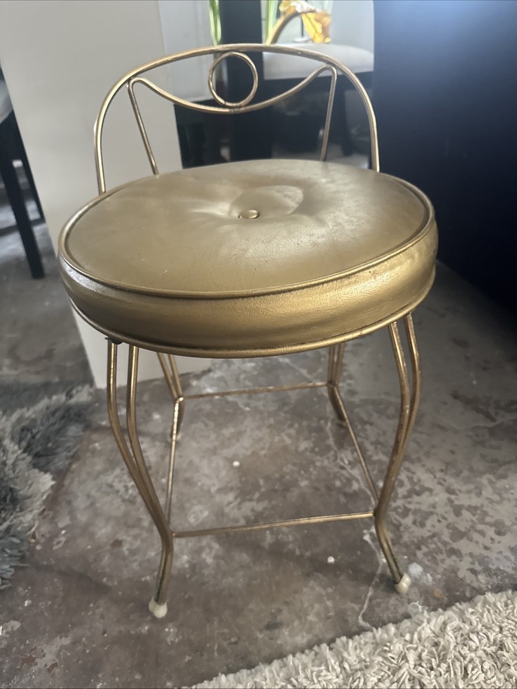 vintage George Koch & Sons vanity stool,