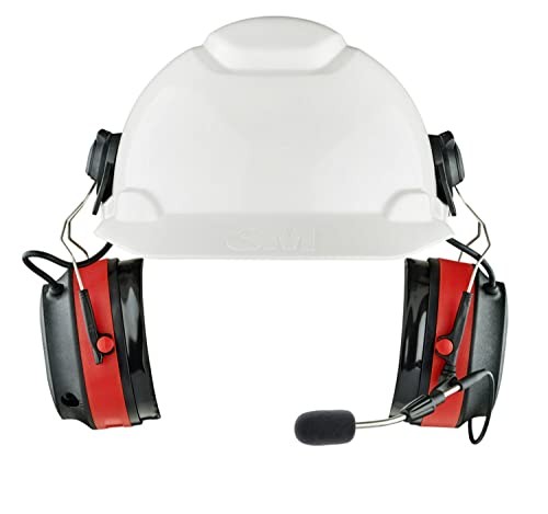 3M Pro-Comms Electronic Hearing Protector, Wireless Pro-Comms, Black/Red