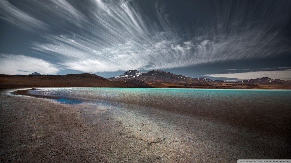 Landscape mountains clouds Custom Gaming Mat Desk