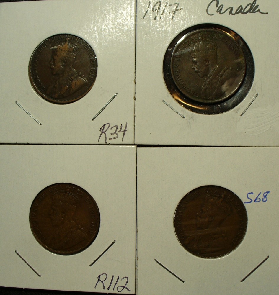 Five Canada Cent Coins