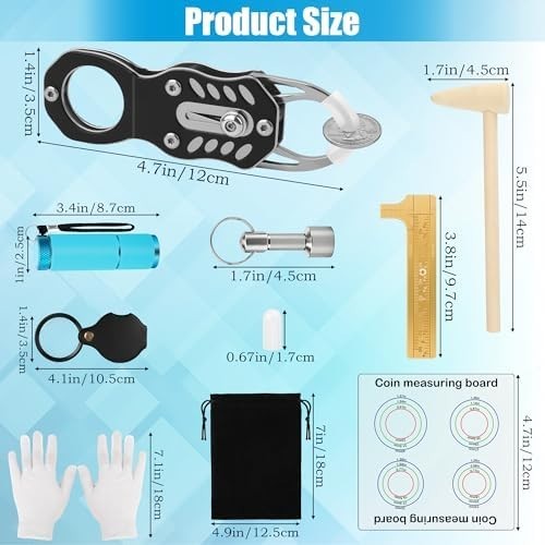 Professional Silver and Gold Coin Testing Kit with Accessories