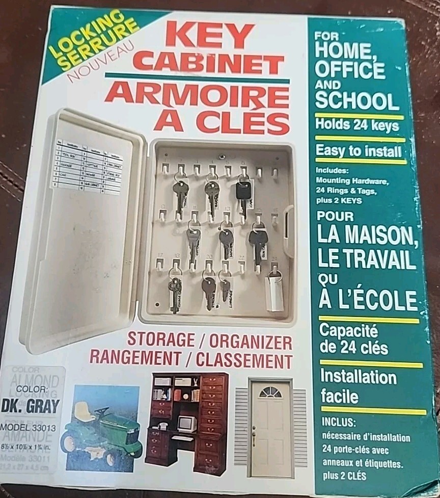 key cabinet holds 24 keys
