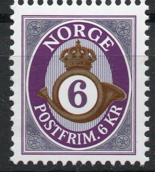 2001 NORWAY Posthorn 6 kroner  NK 1423  MNH