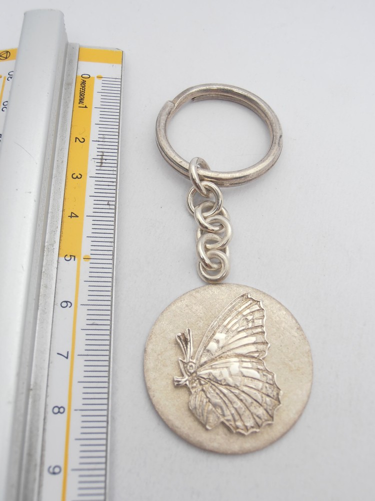 Butterfly: Silver 925 Keychain - Lepidoptera - Keys - Brisè -