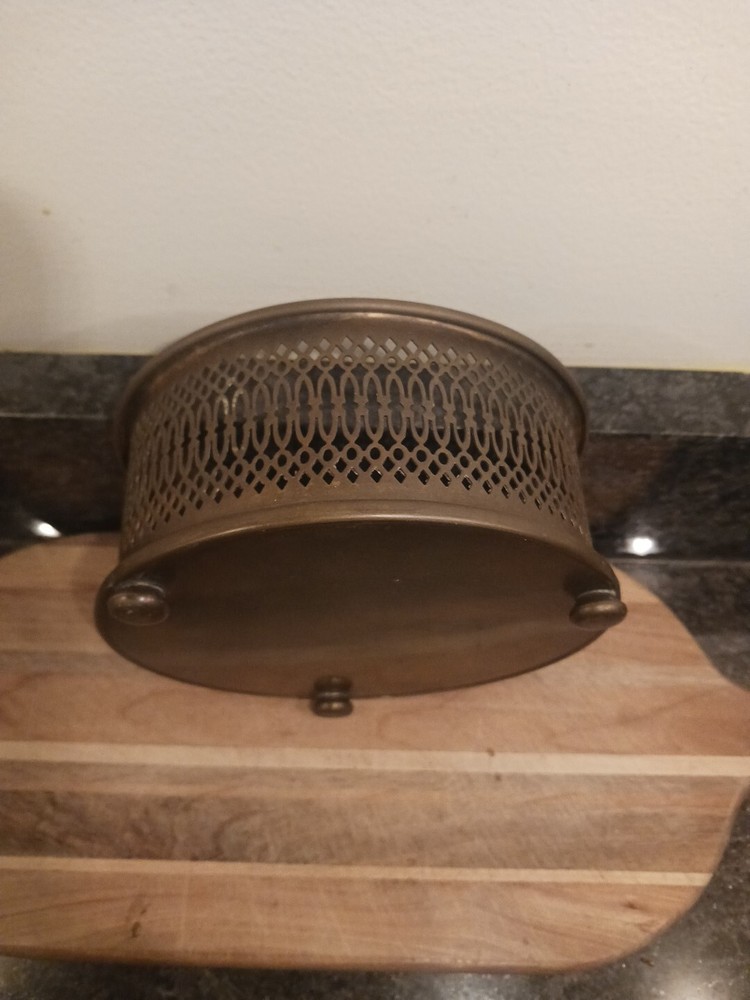 Brass Desktop Trinket Basket
