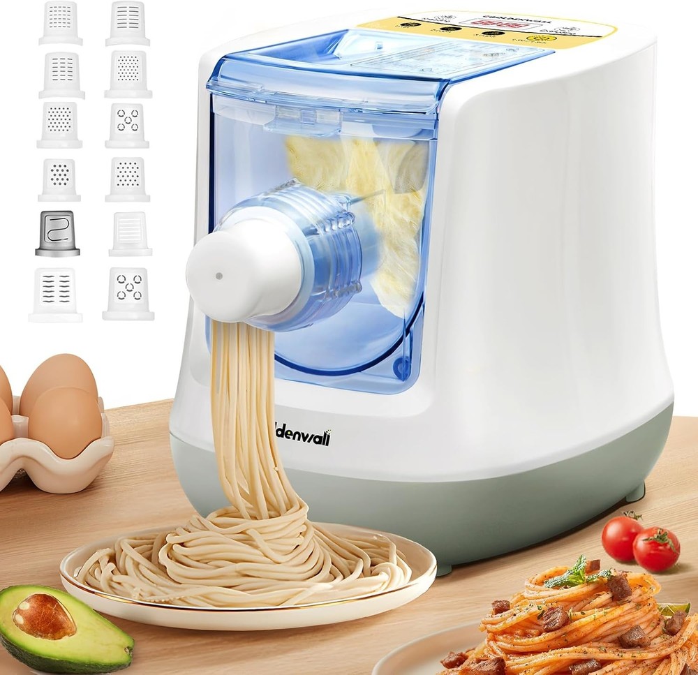 Automatic Pasta Maker Machine Electric 12 Discs Digital Control White