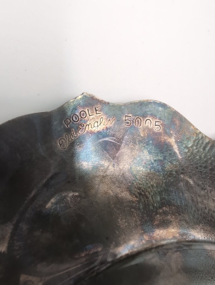 Vintage Poole Silverplate Covered Dish