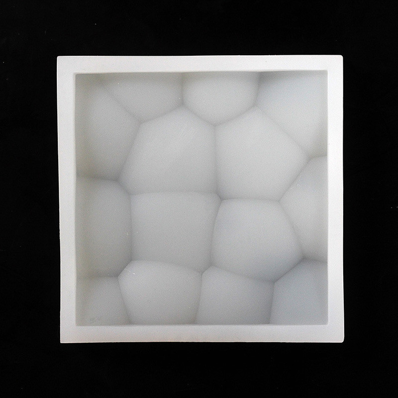 Silicone Mold Square Cement Concrete Wall Panel Mould 3D Wall Facing Decorative