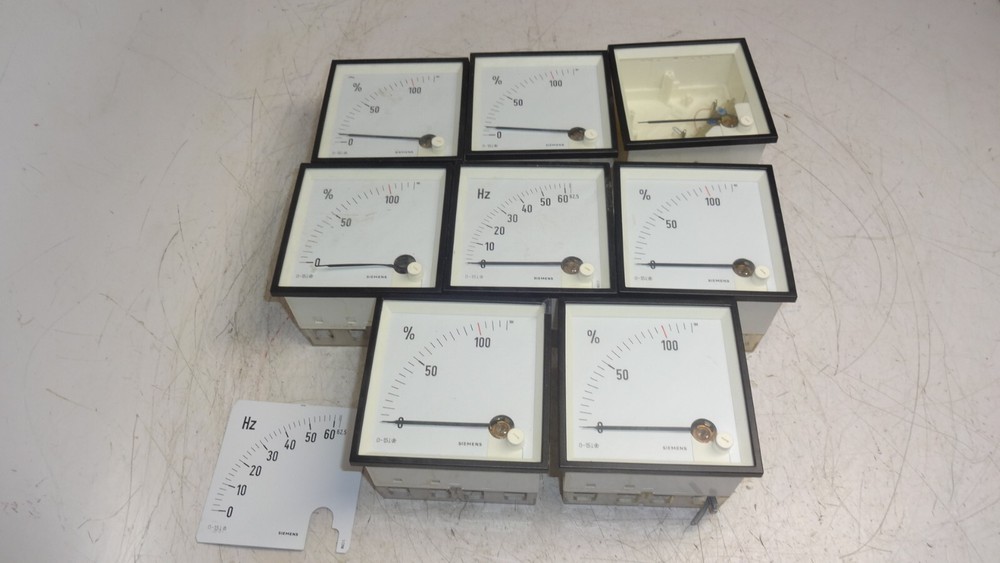 Lot of 8 Siemens Panel Meters