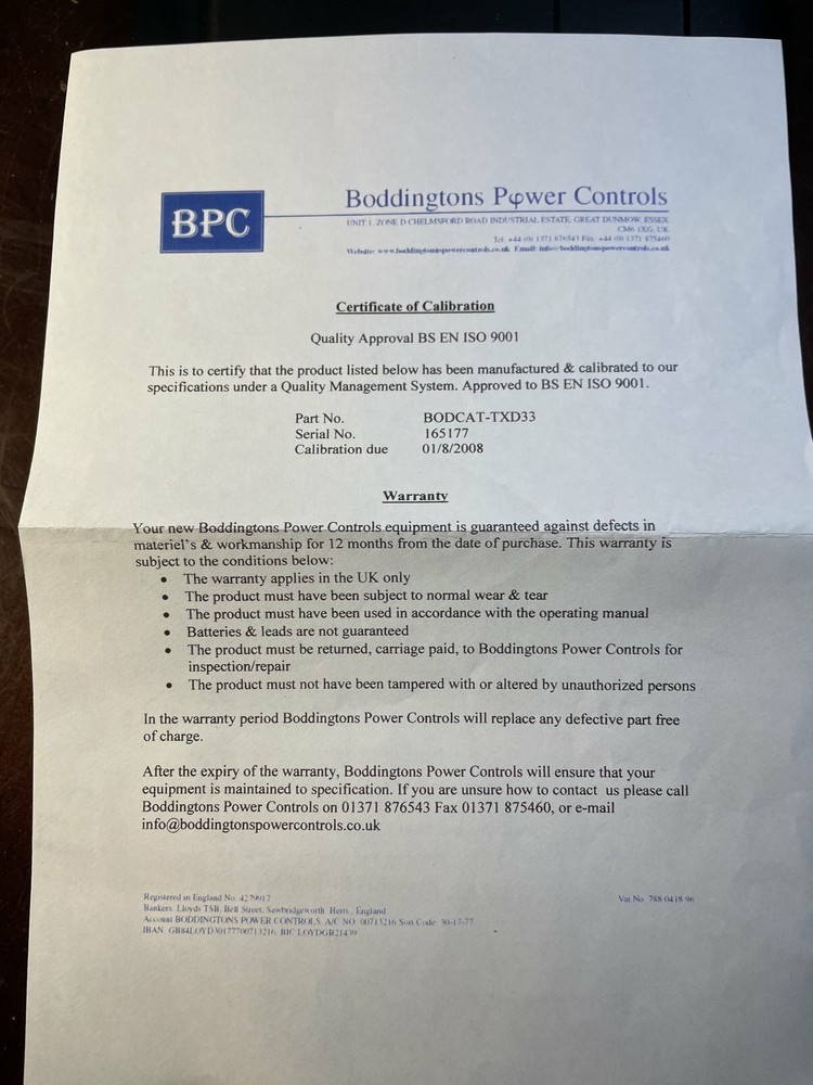 DEPTH FINDING CABLE AVOIDANCE TOOL BODCAT TXD33