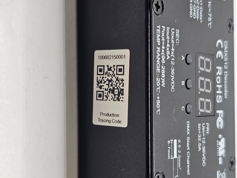 DMX512 Decoder 6CH Channel RGBW Controller led stage Dj lighting CMOS Output