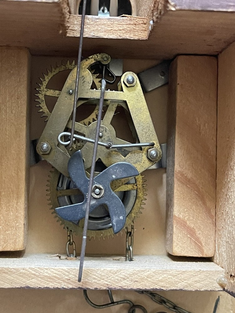 Vintage German Cuckoo’s Wall Clock, For Parts