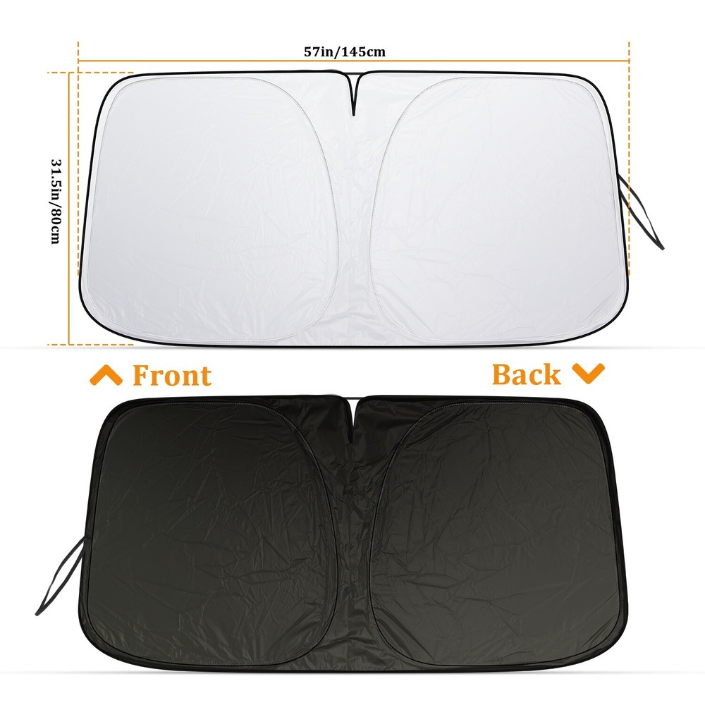 For Jeep Foldable Car Windshield Sun Shade Shield Visor Foldable UV Heat Block