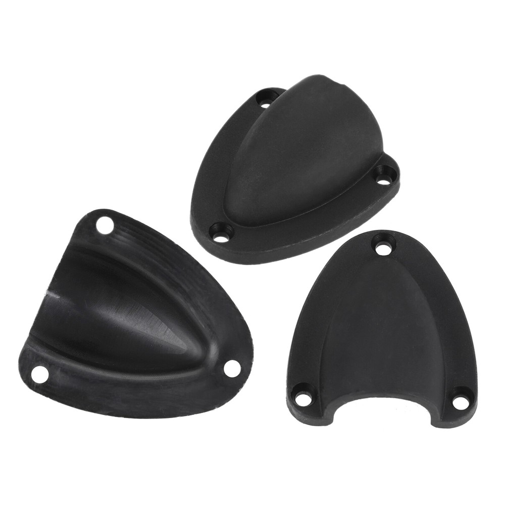 4pc Black Large Boat Marine Clam Shell Ventilator Wire Cable Hose Vent Cover
