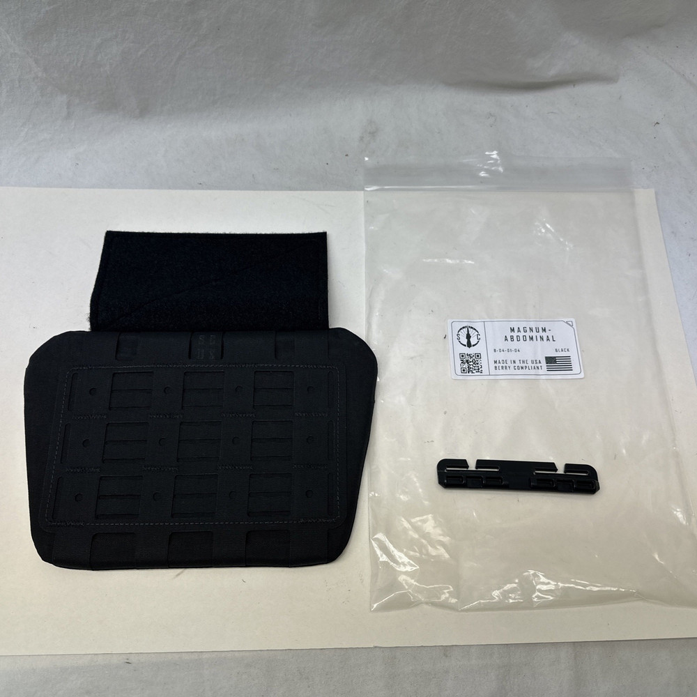 Shaw Concepts Magnum IIIA Armor Panel Black Abdominal Coverage