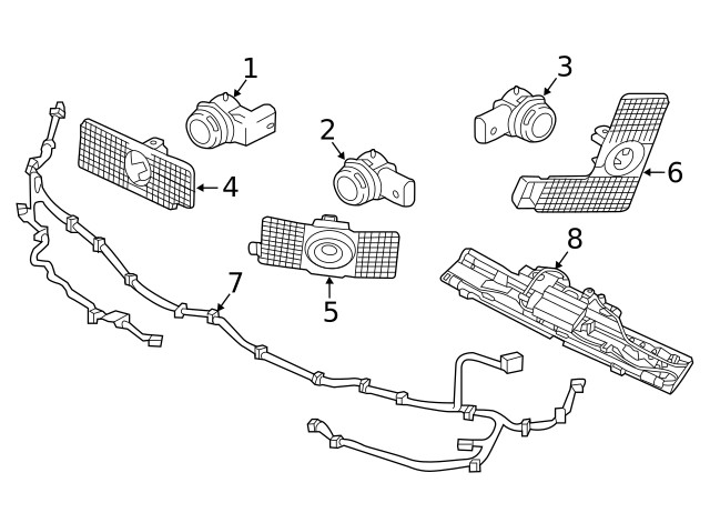 Genuine Volvo Parking Aid Sensor Housing 40011553