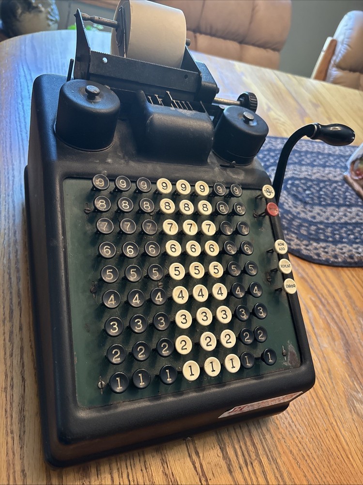1920s Antique Manual Burroughs Adding Machine 280