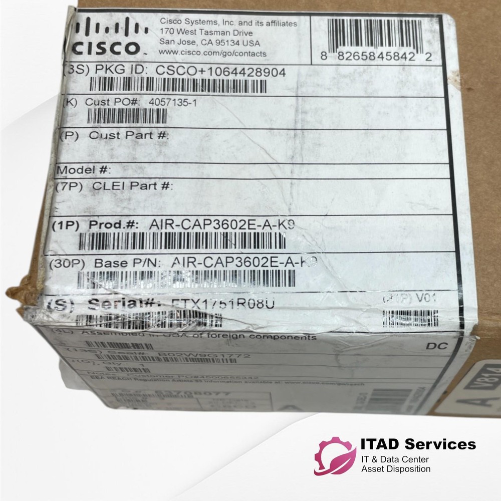 CISCO AIR-CAP3602E-A-K9 - BRAND NEW OPEN BOX