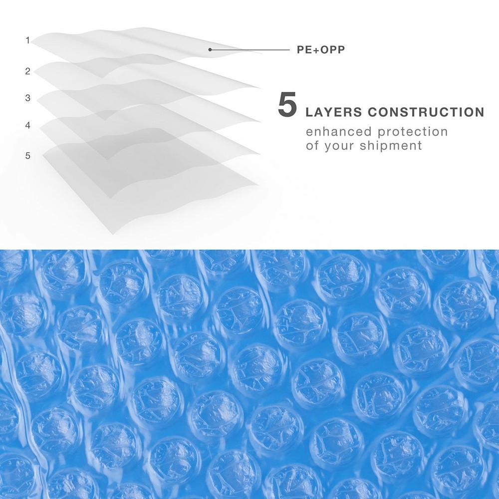 25 Blue Poly Bubble Padded Envelopes Self-Sealing Mailers 6X10 (Inner 6x9)