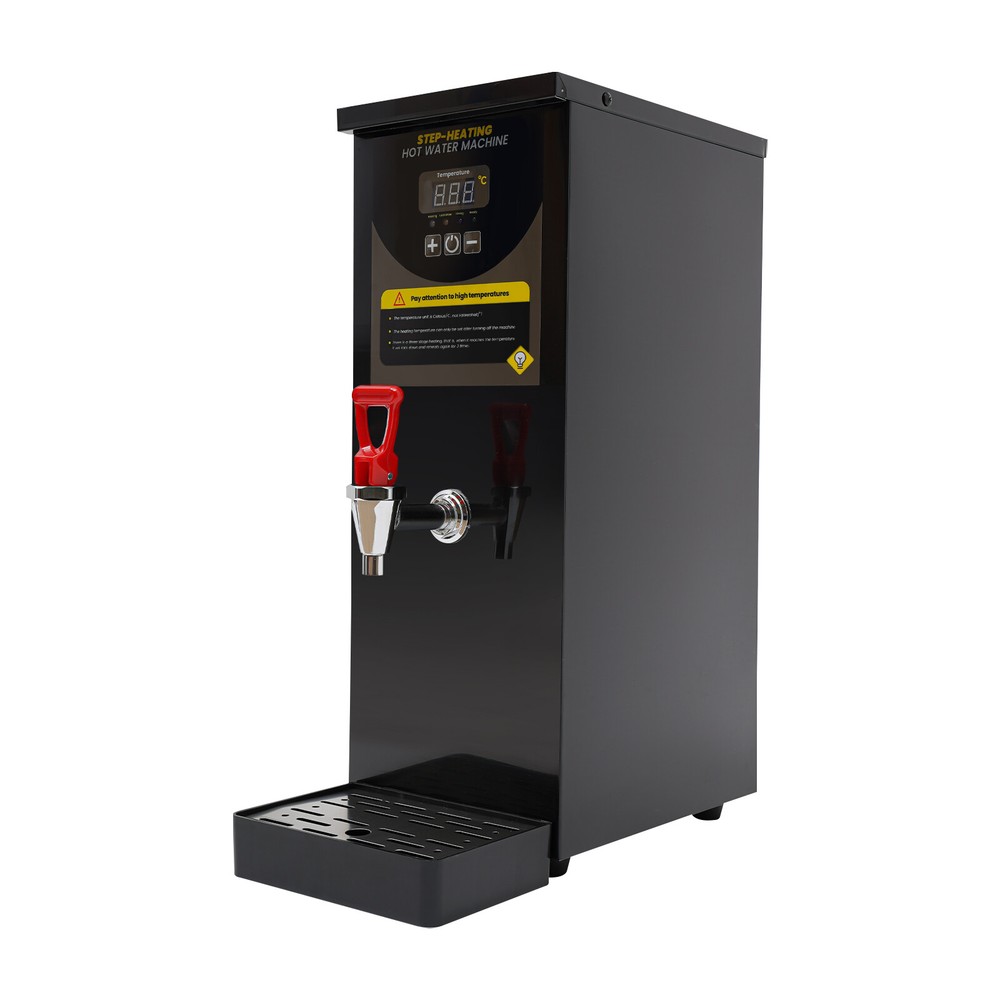 Black Step-Heating Commercial Electric Hot Water Dispenser Water Boiler