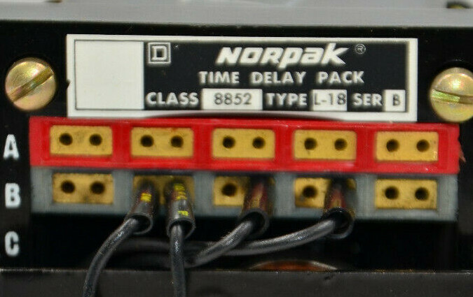 8852-L-18-B Square D Time Delay Pack Norpak --SA