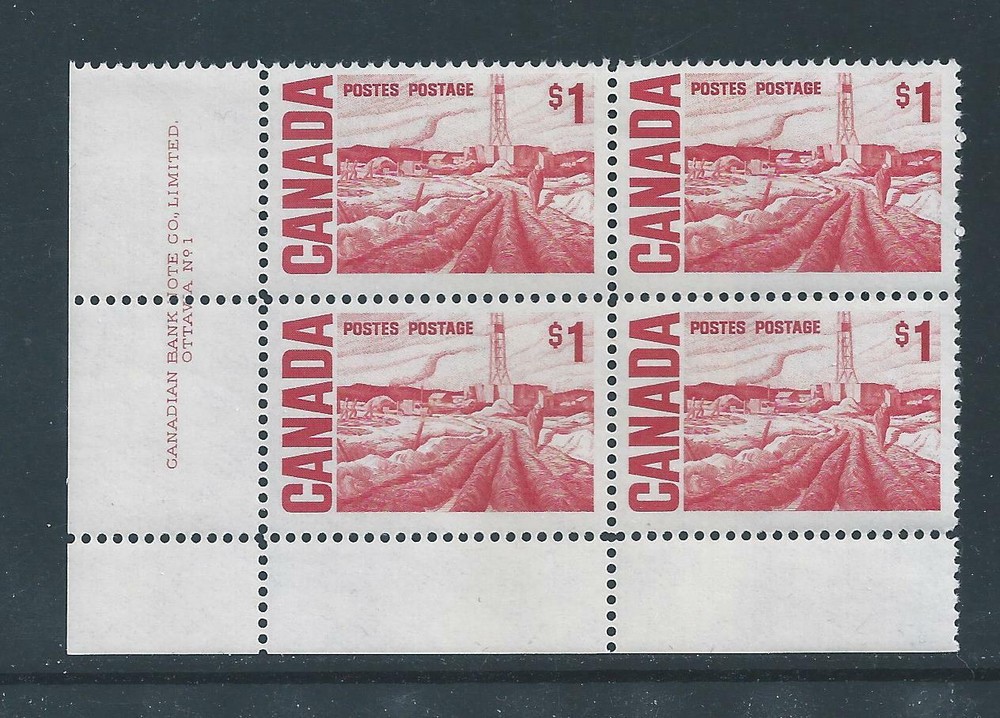 Canada #465B LL PL BL #1 Centennial Definitives High Values 1967-1973 MNH