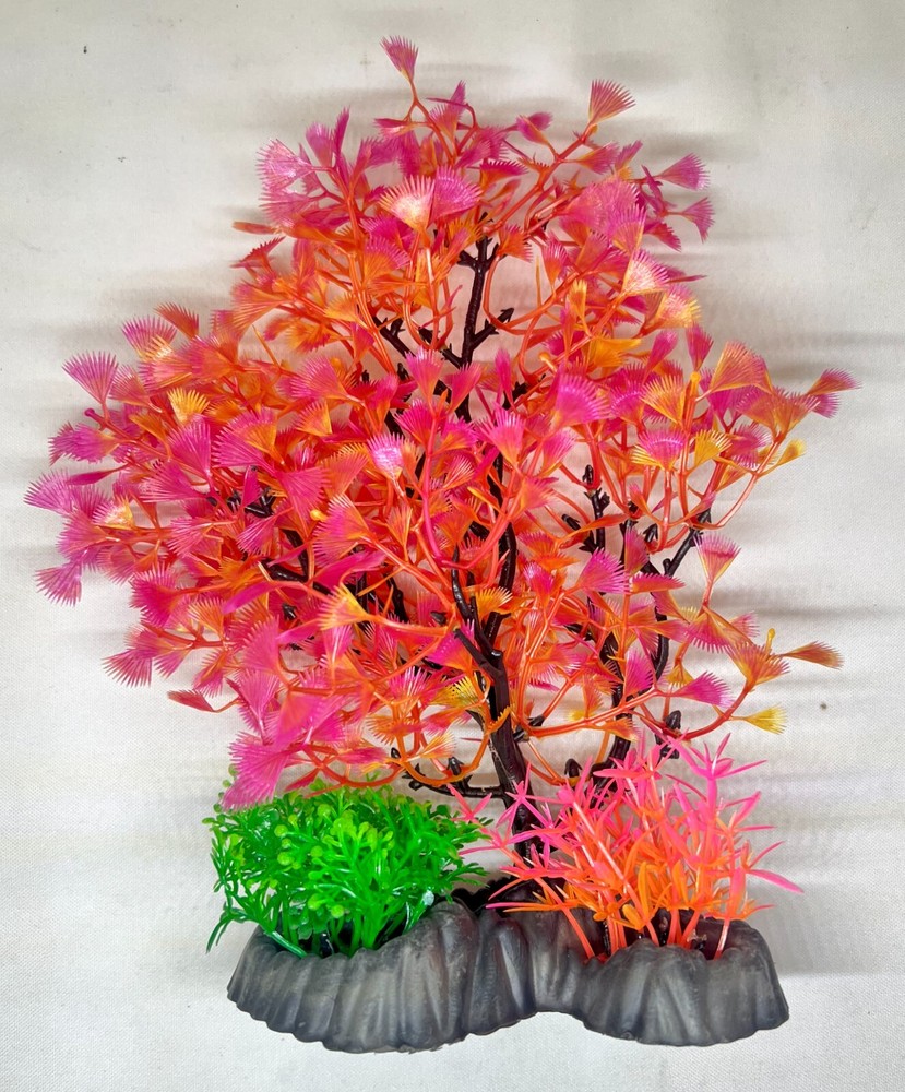 24 Pack Aquarium Artificial Plants - Various Sizes